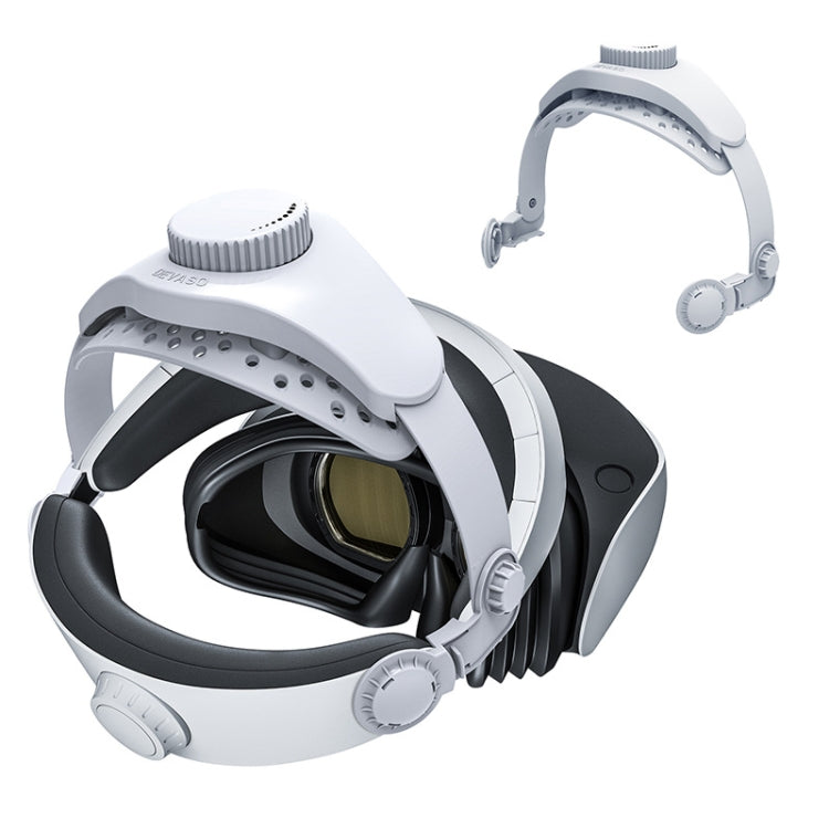 DEVASO لحزام رأس بلايستيشن VR 2 إيليت غير قابل للانزلاق مريح لتقليل الوزن، لبلايستيشن VR 2 ABS