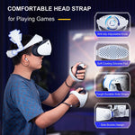DEVASO لحزام رأس بلايستيشن VR 2 إيليت غير قابل للانزلاق مريح لتقليل الوزن، لبلايستيشن VR 2 ABS