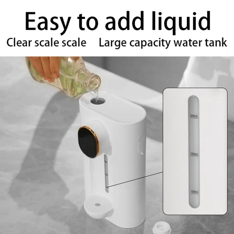 540ml  Automatic Mouthwash Dispenser 3 Levels Quantitative with 2 Magnetic Cups, S7 White, S7 Black