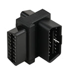 OBDII 16Pin 1 To 2 Extension Cable Adapter Plug