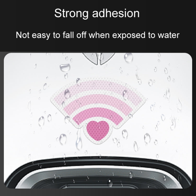 Vehicle Electronic Car Cover Scratches Night Collision Decorative Signal Reflective Warning Stickers, 3pcs / Set