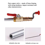 Car Tire Hand-crank Fast Inflation Rod Universal Air Filling Rod, Without Meter, With Meter