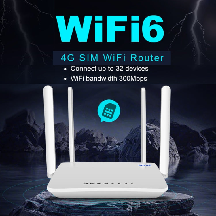 راوتر لاسلكي 4G CPE قابس، نقطة اتصال شبكة واي فاي 6، قابس أوروبي، EC21