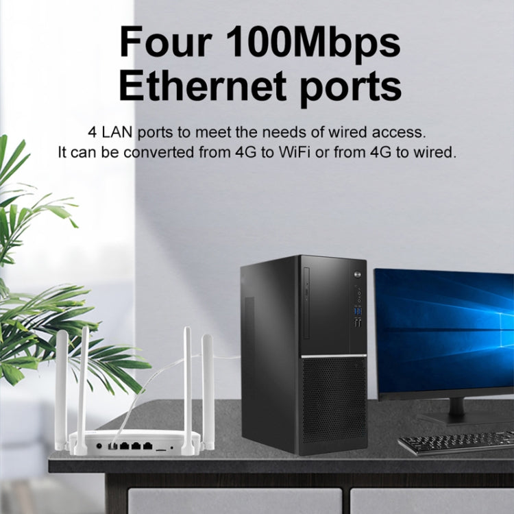 راوتر لاسلكي 4G CPE قابس، نقطة اتصال شبكة واي فاي 6، قابس أوروبي، EC21