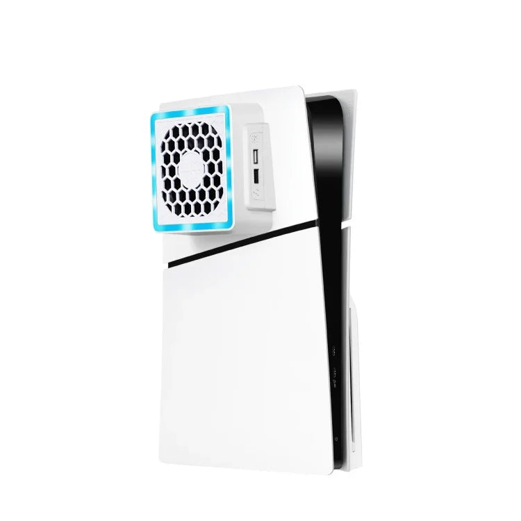 مروحة تبريد جانبية مع إضاءة RGB لجهاز PS5 Slim، لـ PS5 Slim