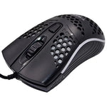 فأرة ألعاب سلكية USB بتصميم مسامي مريح مع إضاءة RGB للاستخدام المكتبي والمنزلي من T-WOLF V15
