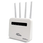 راوتر لاسلكي 4G CPE واي فاي 6 قابس، نقطة اتصال لاسلكية بمنفذين، قابس أوروبي، لأوروبا / آسيا / أفريقيا