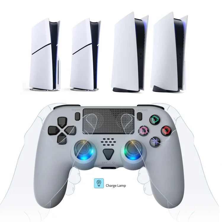 جهاز تحكم ألعاب لاسلكي بلوتوث لـ PS5 / PS5 Slim مع جيروسكوب 6 محاور مدمج، لاسلكي