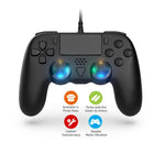 جهاز تحكم سلكي لـ PS5 / PS5 Slim / PC مع برمجة ماكرو وجيروسكوب 6 محاور، سلكي