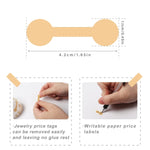 2pcs Jewelry Price Decoration Natural Kraft Paper Stickers, J208, J209