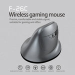 ZELOTES F-26C فأرة لاسلكية بقبضة رأسية مع عرض LED ووضع مزدوج 8 مفاتيح 2.4G+بلوتوث، F-26C