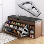 1pair Concealed Shoe Rack Cold Rolled Steel Flap Mounting Fittings, Single Layer Black, Single Layer Gray, Double Layer Black, Double Layer Gray, Three Layer Black, Three Layer Gray