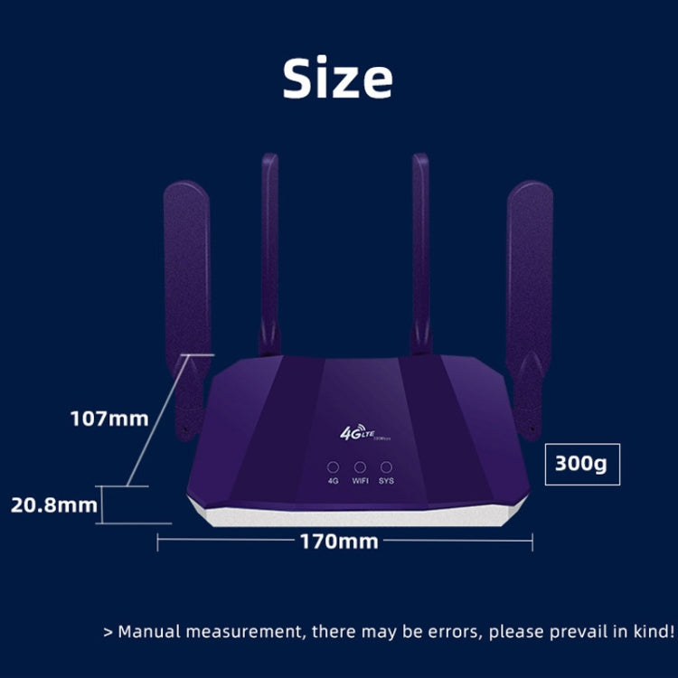 راوتر واي فاي 6 4G مع بطاقة SIM، قابس أوروبي، R8B