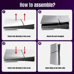 غطاء وجه بديل لجهاز PS5 Slim، غطاء واقي قابل للفصل، إصدار الأقراص أسود، الإصدار الرقمي أسود، إصدار الأقراص أبيض، الإصدار الرقمي أبيض، إصدار الأقراص رمادي، الإصدار الرقمي رمادي