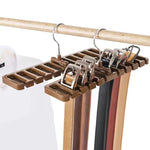 Belt Hanger Scarf Tie Rack Holder For Wardrobe Closet Storage Organizer, Small Green, Small Blue, Small Pink, Large Black, Large White, Large Coffee