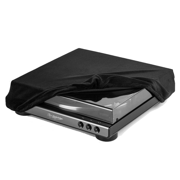 غطاء قماش فلانيل واقي من الغبار لجهاز تشغيل الأسطوانات الصوتية Audio-Technica AT-LP60XBT مع حزام مطاطي، غطاء AT-LP60XBT