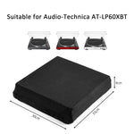 غطاء قماش فلانيل واقي من الغبار لجهاز تشغيل الأسطوانات الصوتية Audio-Technica AT-LP60XBT مع حزام مطاطي، غطاء AT-LP60XBT