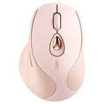 Inphic DR801 فأرة لاسلكية قابلة لإعادة الشحن بثلاثة أوضاع 2.4G+بلوتوث 5.0/4.0 USB صامتة للبنات والمكتب والمنزل والألعاب