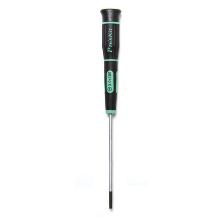مفك براغي دقيق مسطح ProsKit SD-081-S7 (3.0 × 100 مم) لإصلاحات الإلكترونيات اليومية