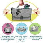 Multifunctional Waterproof Changing Diaper Pad Children Car Bag