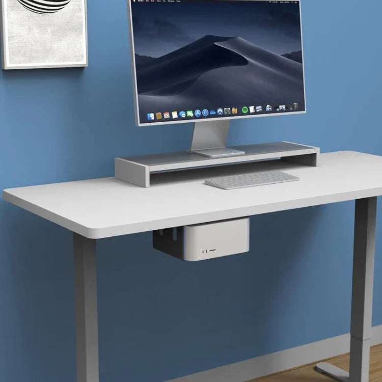 For Mac Studio Under Desk Metal Bracket Cooling Storage Wall Mount Stand