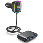 Powerful Output Colorful Ambient Lights Car Quick Charger, GE01