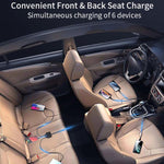 Powerful Output Colorful Ambient Lights Car Quick Charger, GE01