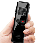 مسجل مقابلات صغير عالي الدقة بشاشة LCD بحجم 0.9 بوصة، مشغل MP3 مع شحن USB، 8GB، 16GB، 32GB، 64GB