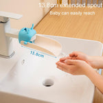 ممدد صنبور للأطفال بشكل غزال كرتوني، أداة تحويل صنبور مقاومة للرذاذ للاستخدام المنزلي