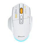 MKESPN W601 فأرة ألعاب لاسلكية صامتة بثلاثة أوضاع ماكرو من ألياف الكربون بدقة 12800 DPI بلوتوث