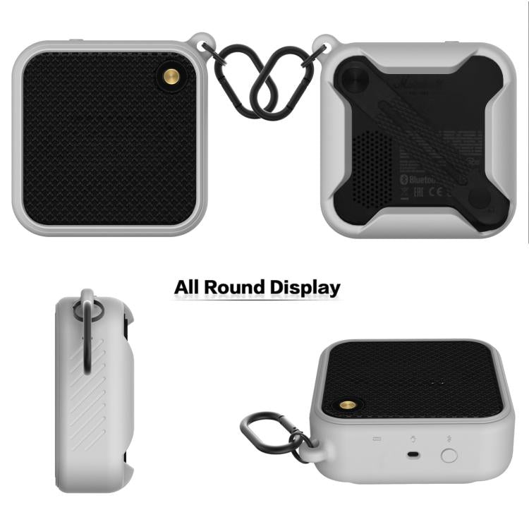 For Marshall Willen Speaker Silicone Cover Protective Case, Case(Black), Case(Silver Gray)