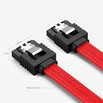 كابل طاقة محرك أقراص صلب SATA3.0 مع درع رقائق الألمنيوم وجسم مضفر، 0.5 م
