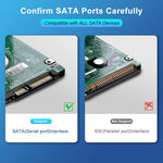 كابل طاقة محرك أقراص صلب SATA3.0 مع درع رقائق الألمنيوم وجسم مضفر، 0.5 م