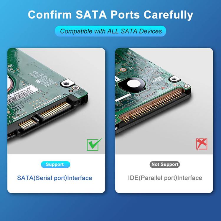 كابل طاقة محرك أقراص صلب SATA3.0 مع درع رقائق الألمنيوم وجسم مضفر، 0.5 م