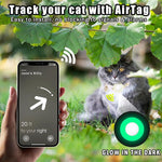 غطاء سيليكون لتعقب AirTag الجيل الثاني / AirTag الجيل الأول، طوق صغير للكلاب مزين بزهرة ديزي مع جرس وفيلم أمامي وخلفي