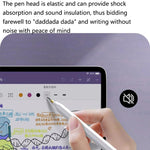 رأس بديل ناعم ومرن صامت لسلسلة Apple Pencil 2 / 1، 4B أبيض، 4B شفاف، 2B أبيض، 2B شفاف، HB أبيض، HB شفاف
