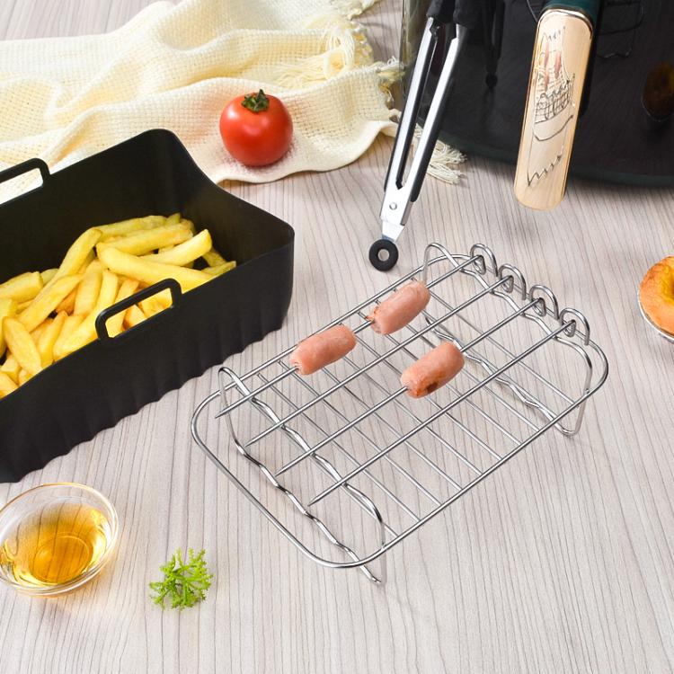 طقم إكسسوارات للقلاية الهوائية، بطانة قالب القلاية الهوائية، رف فرن للشواء وإعادة الاستخدام، 20 في 1، 22 في 1، 25 في 1