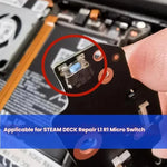 لمفاتيح الكتف 10 قطع L1 R1 ميكروسويتش لجهاز Steam Deck، L1 R1 ميكروسويتش