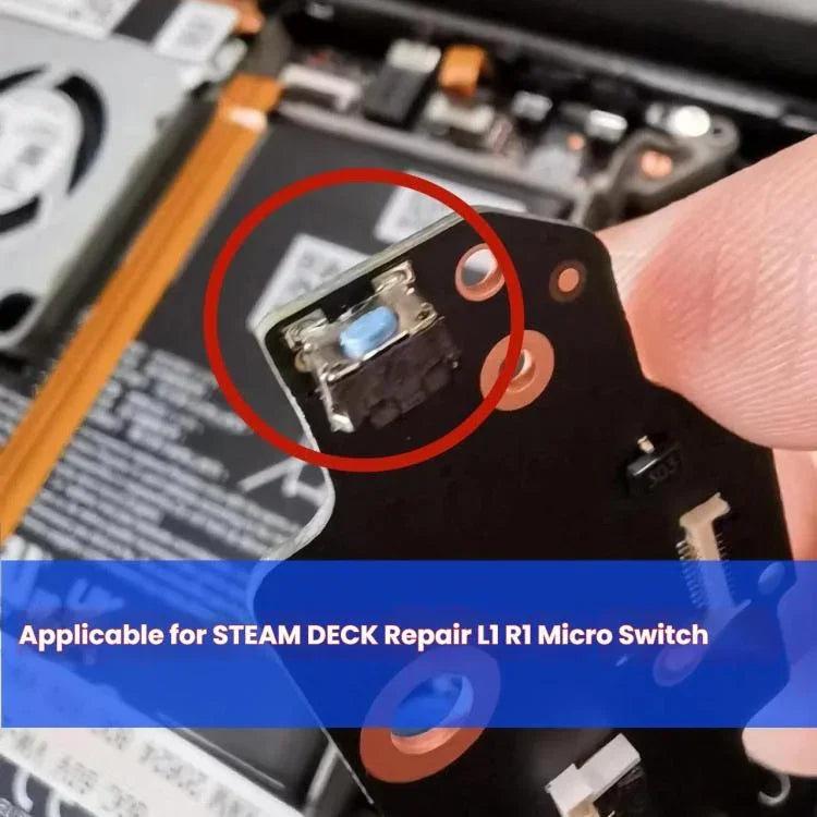 لمفاتيح الكتف 10 قطع L1 R1 ميكروسويتش لجهاز Steam Deck، L1 R1 ميكروسويتش
