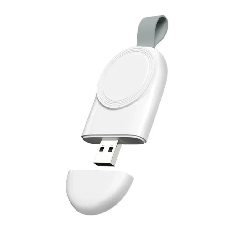 شاحن لاسلكي مغناطيسي محمول USB لساعة آبل 1/2/3/4/5/6/7/8/9/10/SE