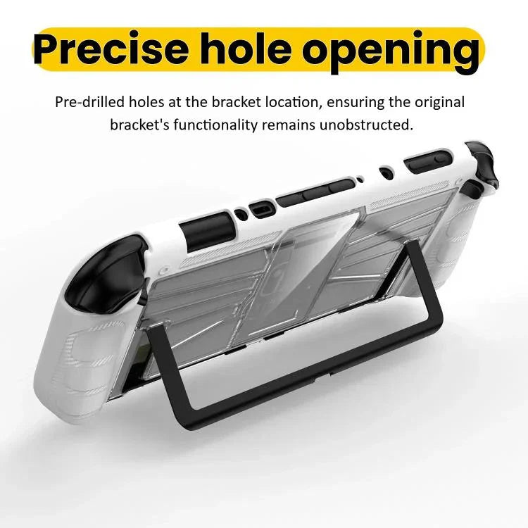 غطاء قطعة واحدة من TPU + PC لجهاز Nintendo Switch 2، غلاف واقي ضد الصدمات، غطاء قطعة واحدة من TPU + PC باللون الأسود، غطاء قطعة واحدة من TPU + PC باللون الأبيض