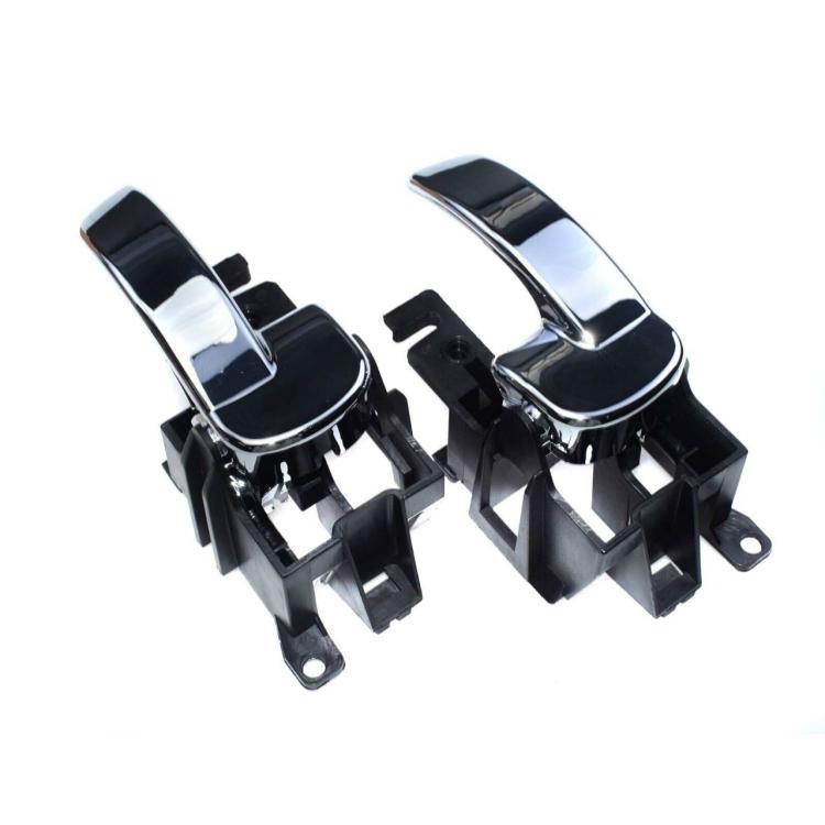 For Nissan Pathfinder Car Left and Right Chrome Interior Door Handles, Left 80671-4X02B, Right 80670-4X02B