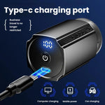 ماكينة حلاقة كهربائية محمولة للرجال بشاشة LCD – ماكينة حلاقة صغيرة للسفر، شحن سريع USB Type-C، تصميم مقاوم للماء وقابل للغسل، رأس بست شفرات رمادي معدني داكن، شفرة عائمة رمادي معدني داكن، رأس بست شفرات أسود، شفرة عائمة أسود