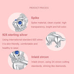 S925 Sterling Silver Cute French Bulldog Pendant Bracelet Beads