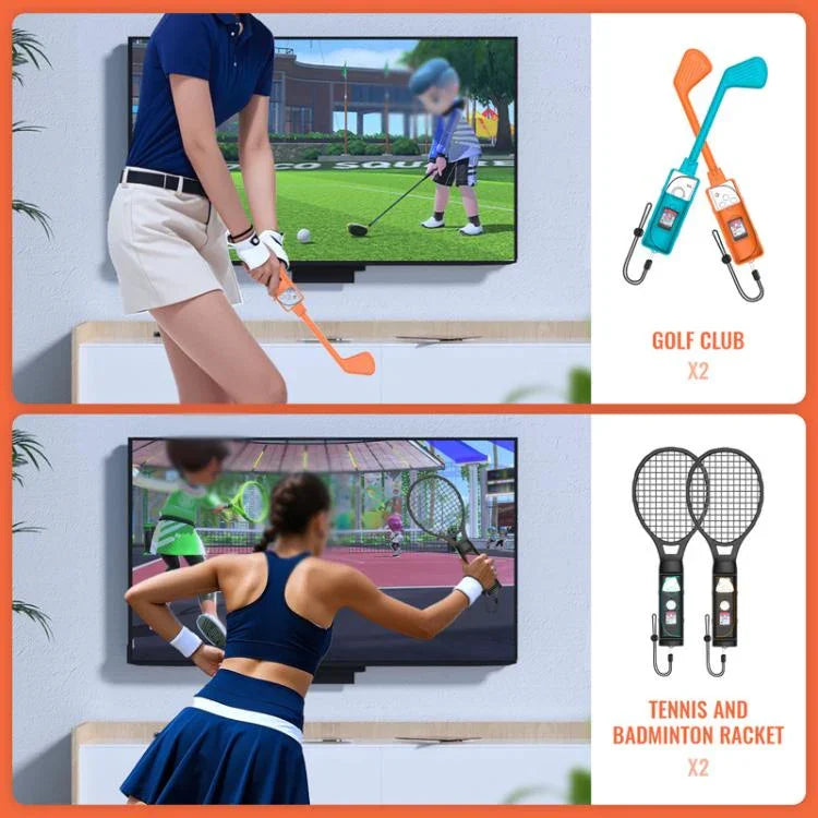 مجموعة ألعاب رياضية 9 في 1 مع مقابض يسرى ويمينية JYS NS2281 لجهاز Nintendo Switch 2