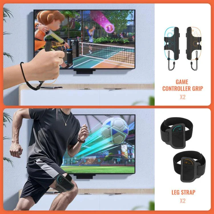 مجموعة ألعاب رياضية 9 في 1 مع مقابض يسرى ويمينية JYS NS2281 لجهاز Nintendo Switch 2