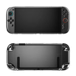 غطاء شفاف من الكريستال لجهاز Nintendo Switch 2 مع غطاء واقي شفاف لجهاز التحكم المنفصل