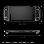 غطاء شفاف من الكريستال لجهاز Nintendo Switch 2 مع غطاء واقي شفاف لجهاز التحكم المنفصل