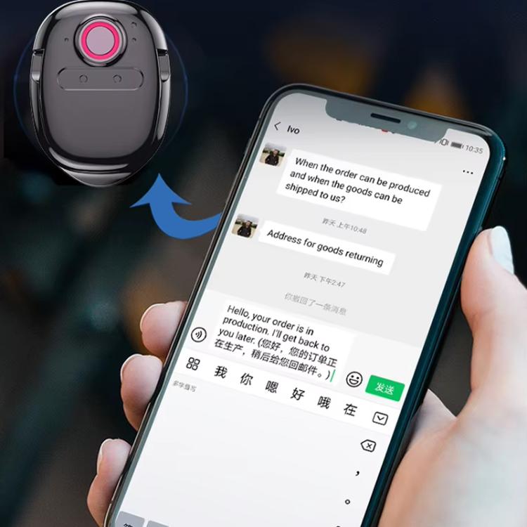 Multilingual Mini Translator Real-Time Voice To Text Translation For Travel, Business & Instant Chat, Basic Version, Upgraded Version