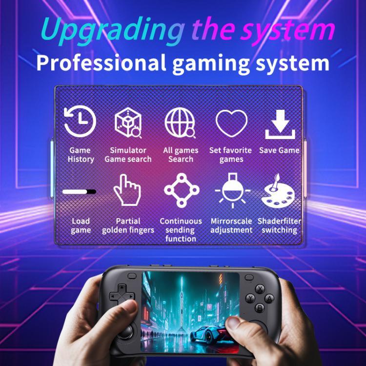 جهاز ألعاب PSP ريترو بشاشة IPS HD بحجم 3.5 بوصة نظام Linux GBA محمول، 64G، 128G